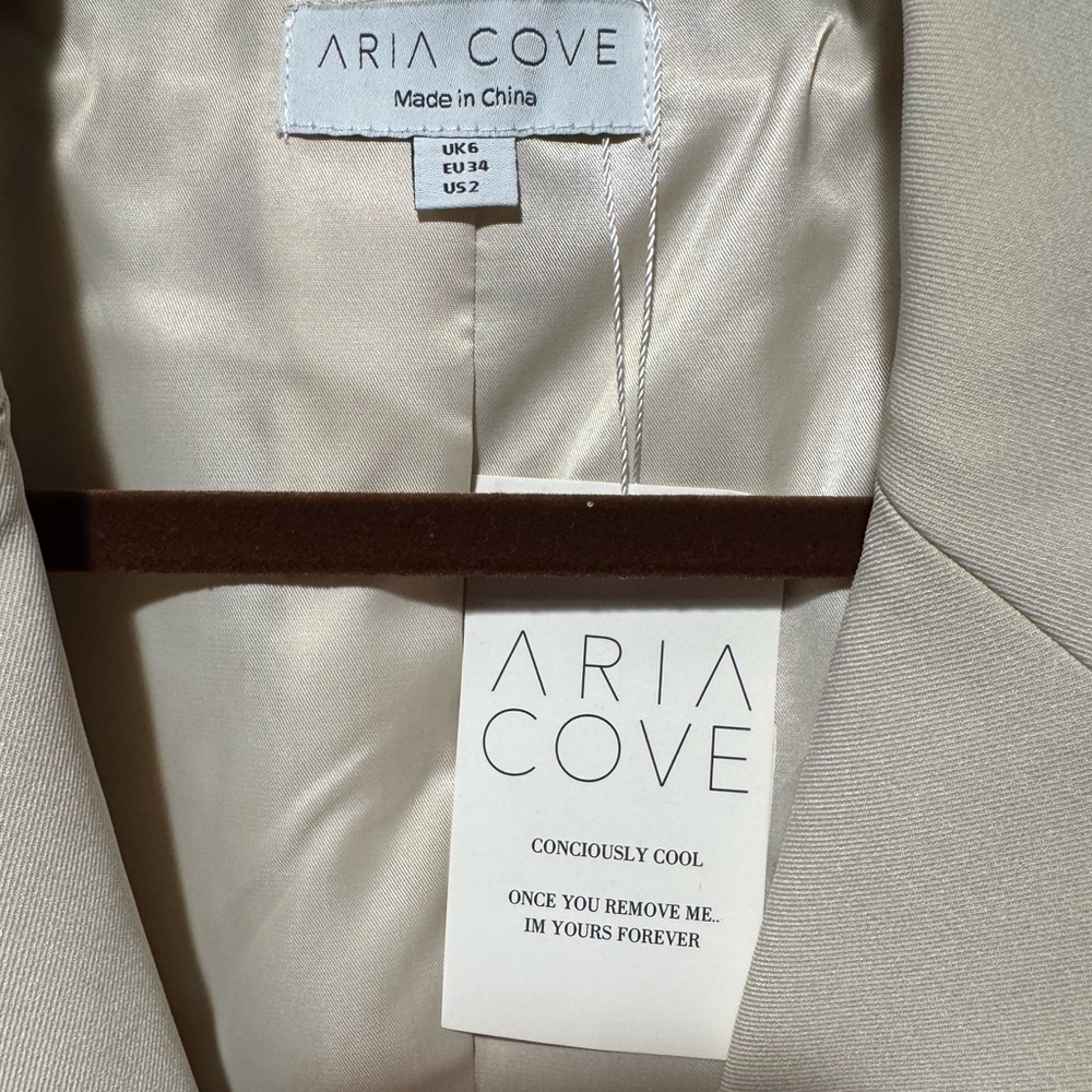 ASOS Cream Mini Dress - Picture 4 of 4